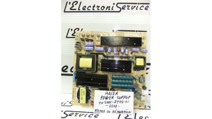 Haier TV5001-ZC02-01 power supply board parts